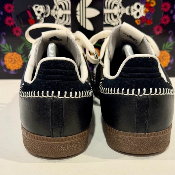 Adidas Samba OG Dia de Muertos Pack Black and White Sneakers men’s size 11M - Picture 4 of 10